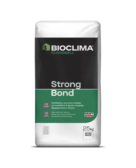 Κόλλα Θερμομονωτικών Πλακών 25 Κιλών Γκρί Strong Bond Climawall Bioclima